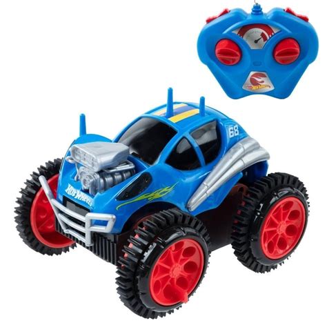 Ve Culo Controle Remoto Hot Wheels Turbo Tumbling Azul Nico