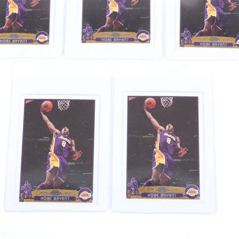 Lot 5 2003 04 Topps Chrome Kobe Bryant Basketball Cards 36