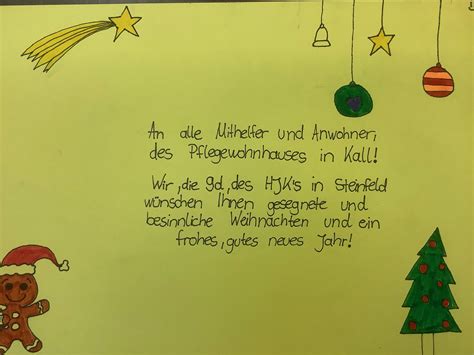 Weihnachtsgr E An Das Pflegewohnheim Hermann Josef Kolleg