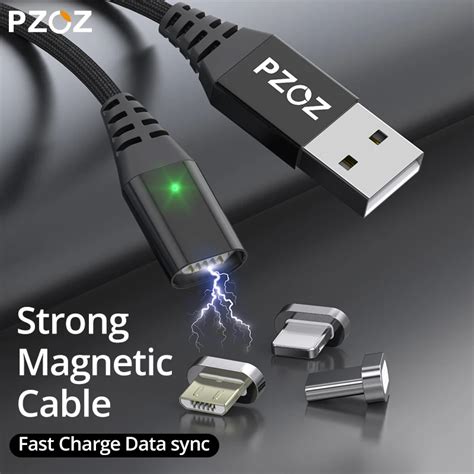 PZOZ Cable magnético tipo C para teléfono móvil adaptador de carga