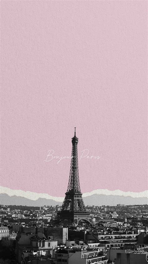 Bonjour Paris mobile wallpaper template | Free Photo - rawpixel