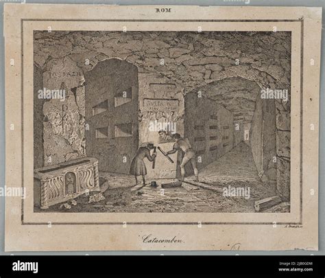 Rome Catacombs Catacombs Gnauth Adolf 1812 1876 Stock Photo Alamy