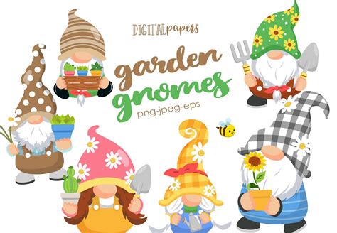 Garden Gnomes Graphic by DIPA Graphics · Creative Fabrica