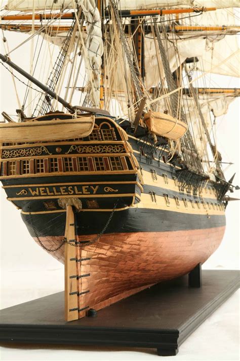 Close Up Photos Of Ship Model Hms Wellesley Of 1815 Model Ships