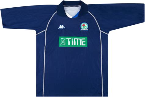 Blackburn Rovers Away Football Shirt 1998 2000 Sponsored By CIS