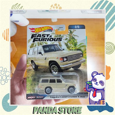 Jual Hot Wheels Premium Toyota Land Cruiser FJ60 Fast Furious Ban Karet Mobil Mainan Anak
