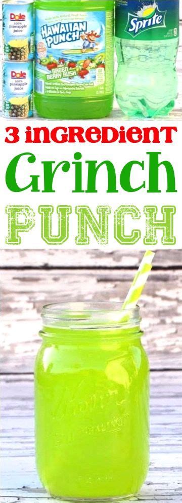 Easy Green Punch Recipe Grinch Punch Posts By Diy Thrill Green