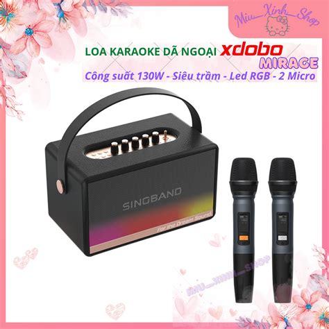 Chính hãng Loa Bluetooth karaoke trợ giàng Xdobo Mirage 130W bản