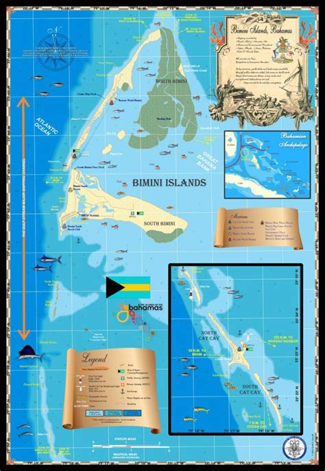 Bimini Islands Map - Island Map Store