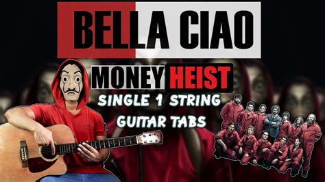 Bella Ciao Money Heist Single One String Easy Guitar Tabs 5 Min