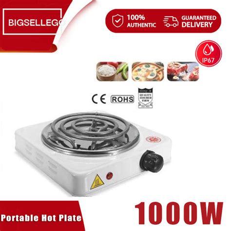 Portable Hot Plate Electric Single Cooking Stove Outdoor Folding Camping Stove W Single