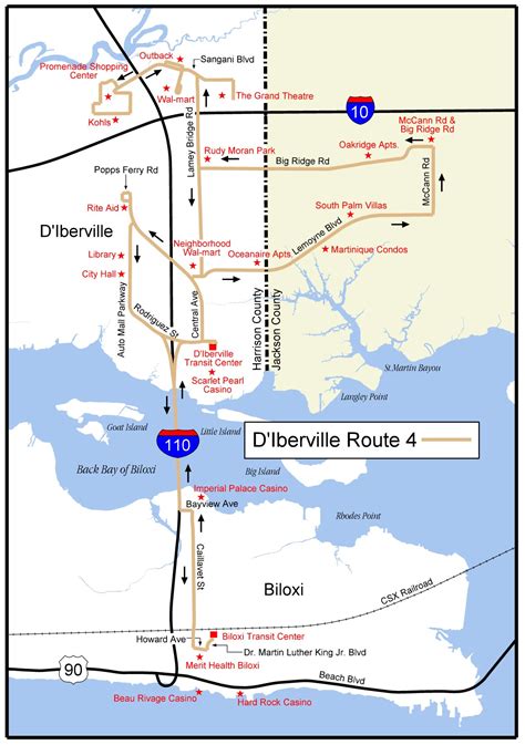 D'Iberville - Route 4