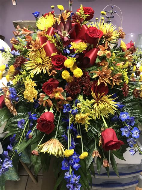 FALL REMEMBERANCE CASKET SPRAY - Petals Flower Shop & Florist