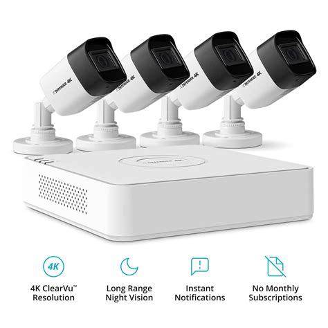 Defender 4k Ultra Wired Security Camera System. Indoor & Outdoor ...