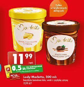 Promocja Lody sernik z sycylijską cytryną marletto w Biedronka