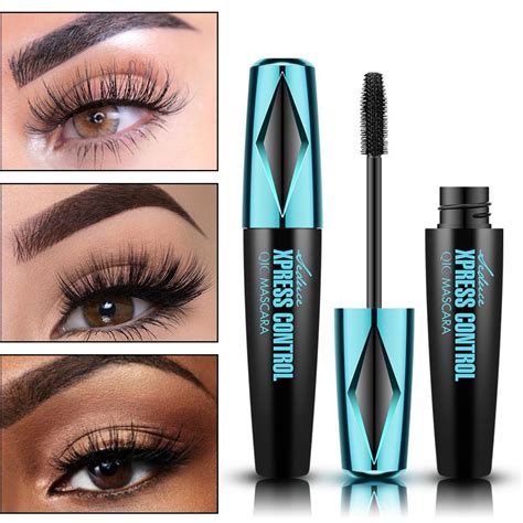 Qic 4d Silk Fiber Lash Mascara Waterproof Black Mascara Makeup For