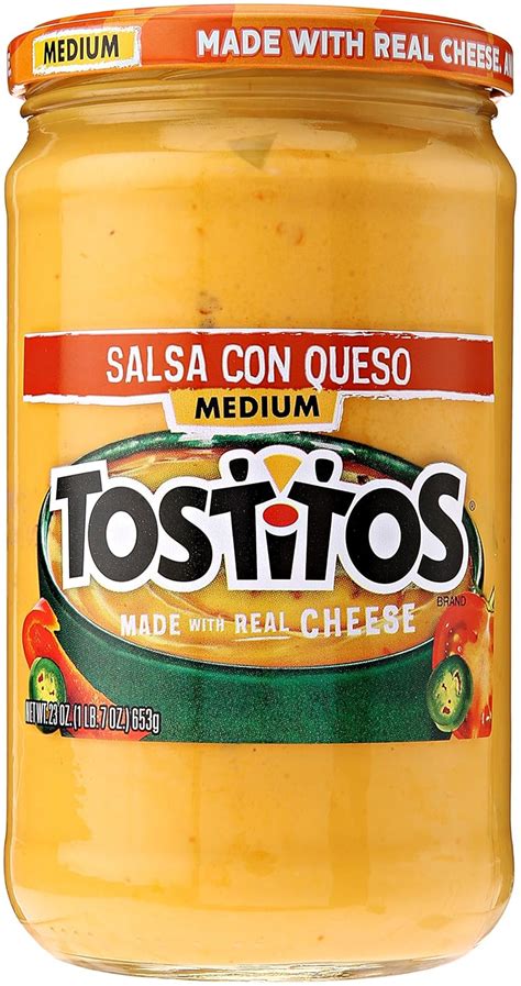 Tostitos Dip Salsa Con Queso Medium 23oz