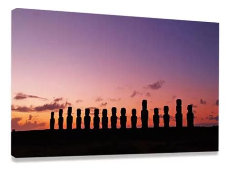 Kit De Imágenes Decorativas Para Sala De Estar Con Forma De Estatua De Isla De Pascua Tamaño