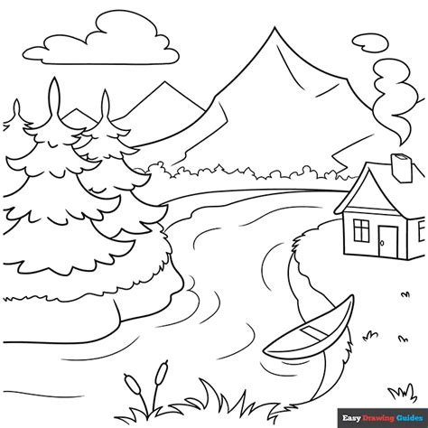 How to Draw Scenery - Really Easy Drawing Tutorial