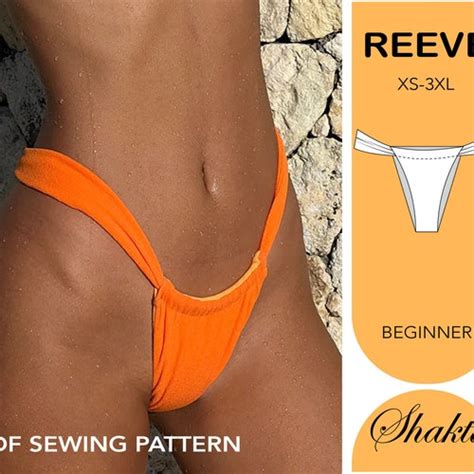 DIY Drawstring Bikini Bottoms PDF Sewing Pattern Etsy