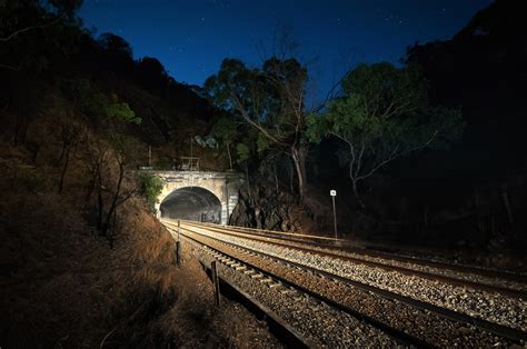 Illuminated By Freight Sleeps Hill Tunnel South Entrance Flickr