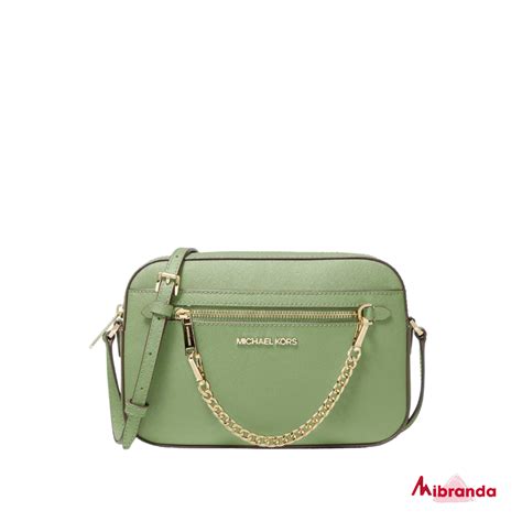 Bolso Bandolera Jet Set Con Cadena Light Sage De Michael Kors Mibranda