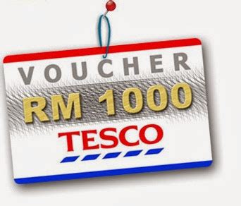 Win Cash Voucher RM1000 VOUCHER RM 1000 TESCO VOUCHER