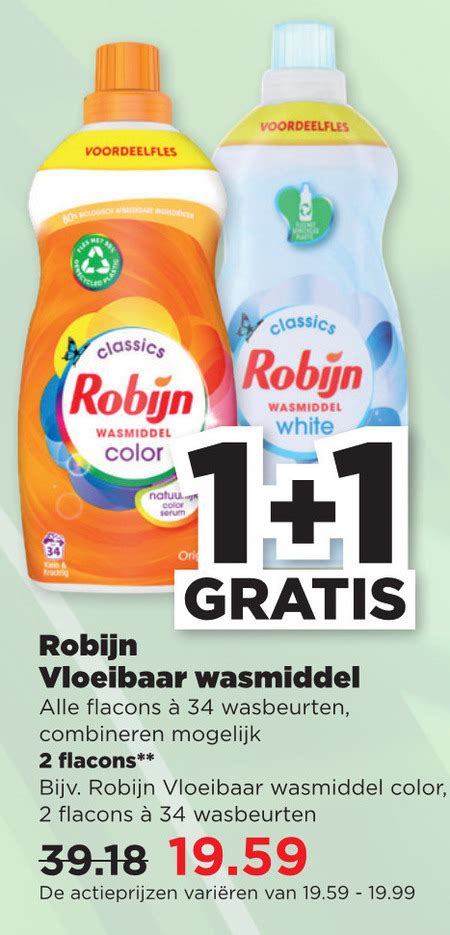 Robijn Wasmiddel Folder Aanbieding Bij Plus Details