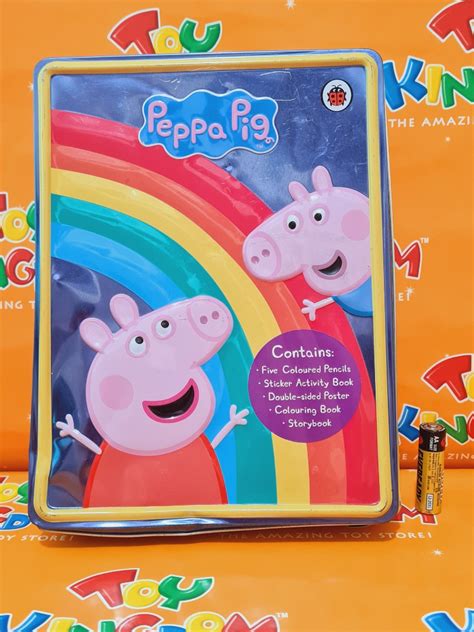 Peppa Pig Tin Can box, Hobbies & Toys, Toys & Games on Carousell