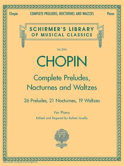 Complete Preludes Nocturnes And Waltzes For Piano Piano Solos