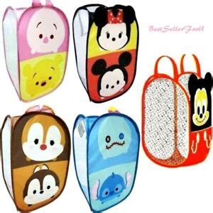 Disney Pop-Up Laundry Hamper Mesh Basket Clothes Bag Kids Toy Storage ...