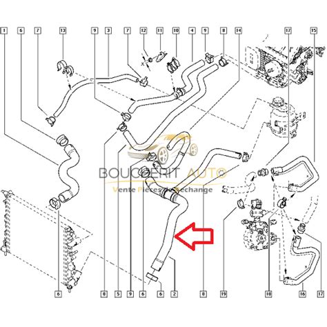 Durite De Radiateur Logan Sandero 1 4 1 6 AYF 6001547049 Boucherit AUTO