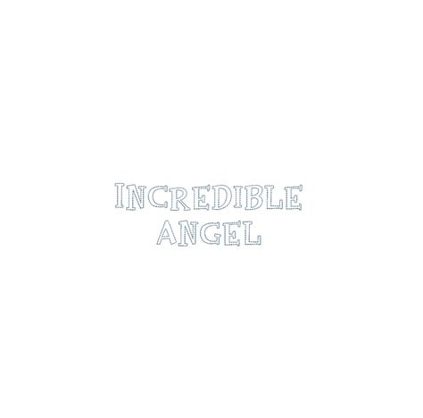 Incredible Angel Bean Stitch Outline ESA Font