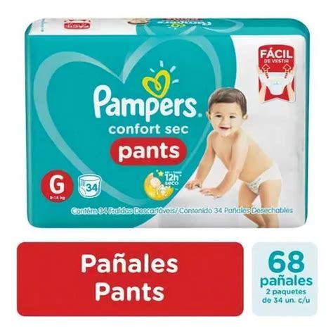 Pañales Pampers Coort Sec Pants Los Talles Pack X2 Género Sin Género