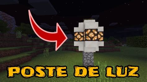 Minecraft Como fazer um poste de luz automático YouTube