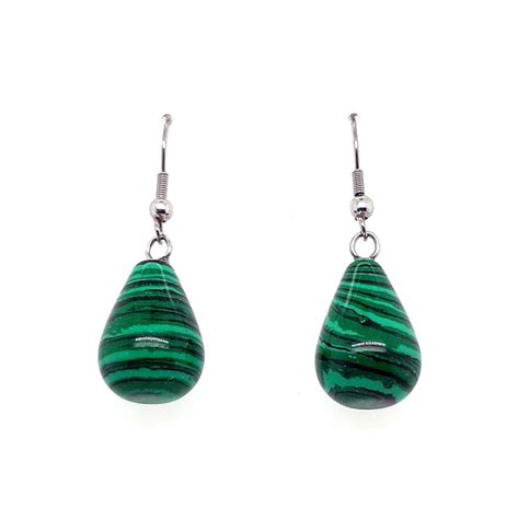 Boucles D Oreilles Malachite Boucles D Oreilles Les Mines De Gaia