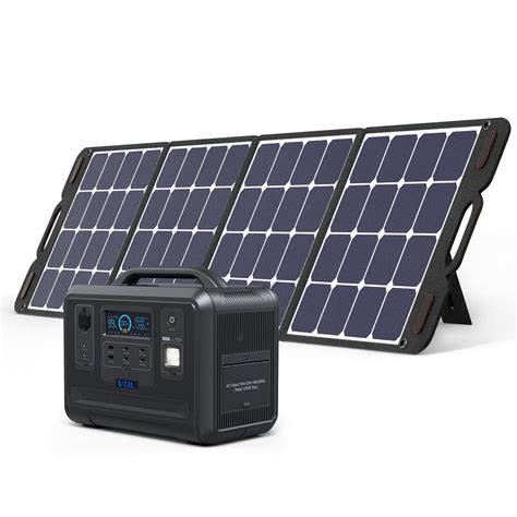 VDL 1200W Portable Power Station Solar Generator W 200W Solar Panel For