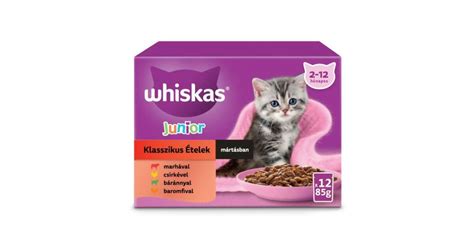 Whiskas 12 pack alutasakos JUNIOR krémes Klasszikus válogatás 853