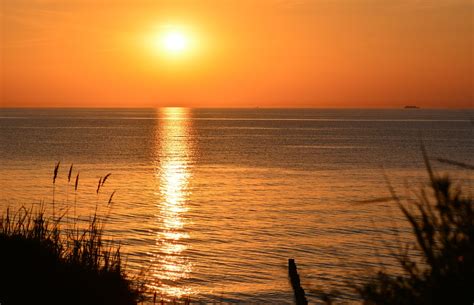 Sonnenuntergang Ostsee Wasser Kostenloses Foto Auf Pixabay