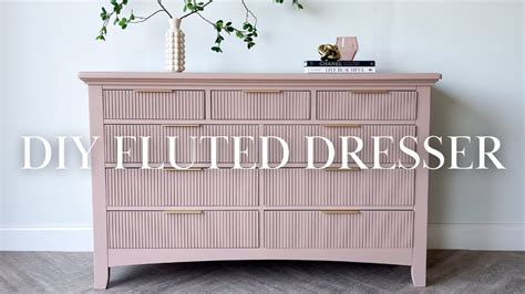 DIY Fluted Furniture Spraying Furniture Sherwin Williams Color Of