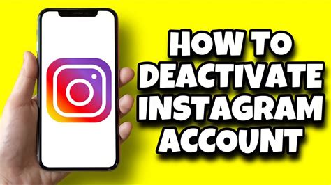 How To Deactivate Instagram Account Permanently In Iphone Youtube