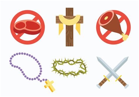 Lent Vector Icons 157953 Vector Art at Vecteezy