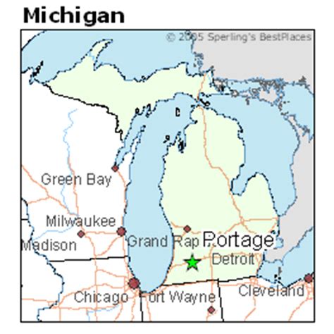 Map Portage Michigan - Xenia Karoline