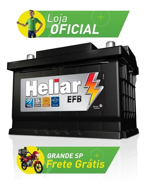 Bateria De Carro Heliar Efb Amperes Hfb Hd Mercado Livre