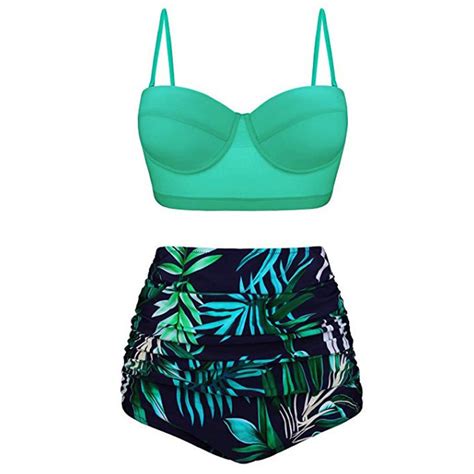 Strap Floral Swimsuit Sexy High Waisted Bikini High Quality Fabric Beach Outfit Y30 Shopee
