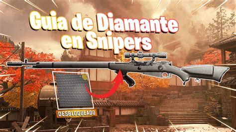 COMO DESBLOQUEAR EL CAMUFLAJE DE DIAMANTE EN LOS SNIPERS CALL OF DUTY