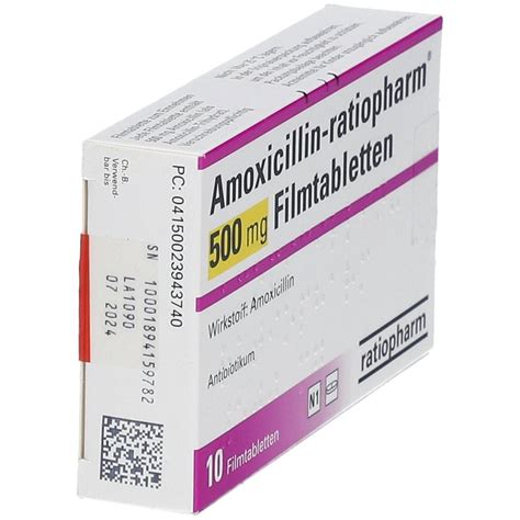 Amoxicillin Ratiopharm Mg St Shop Apotheke