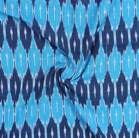 Buy Blue White Ikat Cotton Fabric for Best Price, Reviews, Free Shipping