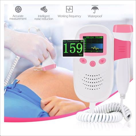 RZ 100S9 LED Doppler Fetal Ultrasonido Sonido Detector De Latidos Del