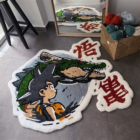 Custom Anime Tufted Rug Dragon Tufted Rug Handmade Tufted Etsy